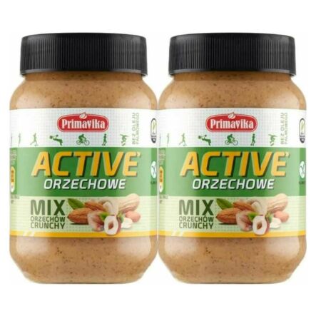 2 x Pasta Mix Orzechów ACTIVE Crunchy 470 g - Primavika