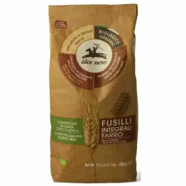 Makaron Razowy z Płaskurki Fusilli Bio 500 g - Alce Nero