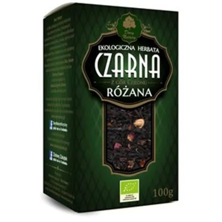 Herbata Czarna Różana Liściasta Bio 100 g - Dary Natury