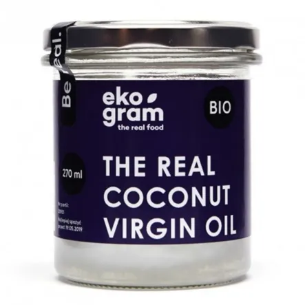 Olej Kokosowy Virgin Bio 270 ml - Ekogram Zielonki