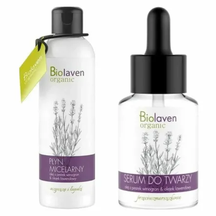 Serum Do Twarzy Przeciwzmarszczkowe 30 ml - Biolaven + Płyn Micelarny 200 ml - Biolaven
