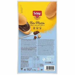 Słodkie Bułeczki Bezglutenowe Bon Matin 200 g (4 Sztuki) - Schar