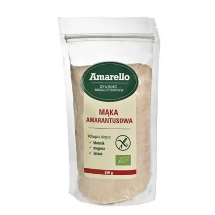 Mąka Amarantusowa Surowa Bezglutenowa Bio 350 g - Amarello