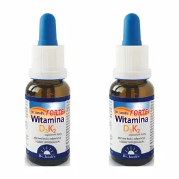 2 x Witamina D3 K2 Forte 20 ml - Dr Jacobs