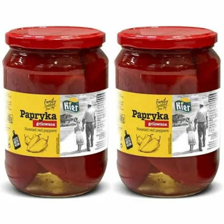 2 x Papryka Grillowana Czerwona 690 g (400 g) - Kier