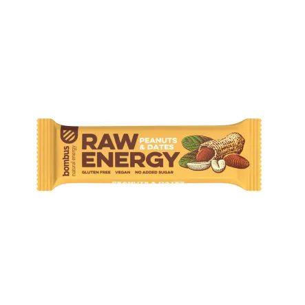 Baton RAW ENERGY Orzech Ziemny i Daktyl 50 g 