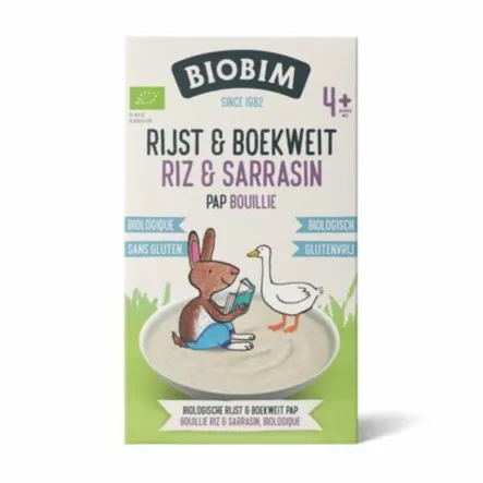 Kaszka Pełnoziarnista Ryżowo - Gryczana Powyżej 4 Miesiąca Bio 200 g - Biobim - Wyprzedaż