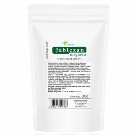 Jabłczan Magnezu 500 g - Vitafarm