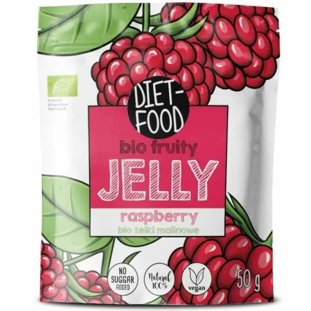 Żelki Malinowe BIO 50 g - Diet Food