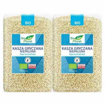 2 x Kasza Gryczana Niepalona Bezglutenowa Bio 2 kg - Bio Planet