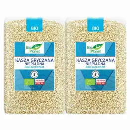 2 x Kasza Gryczana Niepalona Bezglutenowa Bio 2 kg - Bio Planet
