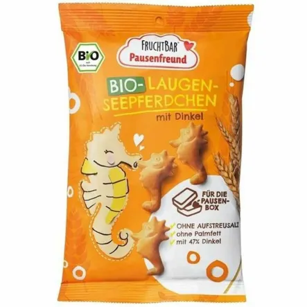 Przekąska Orkiszowa w Kształcie Koników Morskich Bio 90 g - FruchtBar