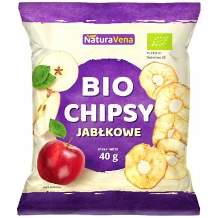 Chipsy Jabłkowe Bio 40 g - NaturAvena (data: 19.09.2025)