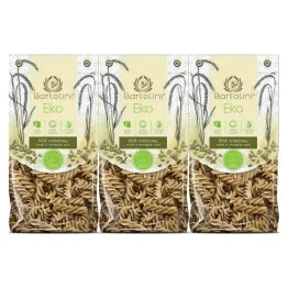 3 x Makaron Orkiszowy Razowy Świderki Bio 250 g - Bartolini