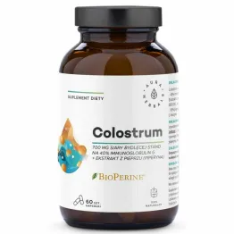 Colostrum 700 mg + BioPerine 60 Kapsułek - Aura Herbals