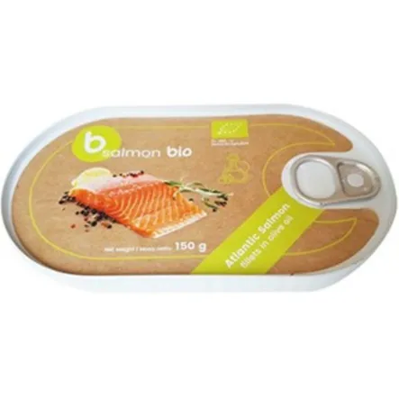 Filet Łosoś w Oliwie z Oliwek Puszka Bio 150 g Bio Salmon