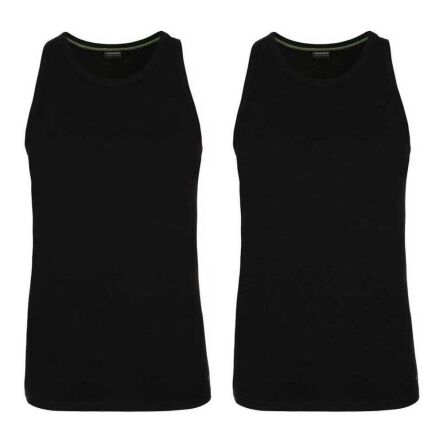 2 x Koszulka Męska na Ramiączkach Bambusowa Czarna Rozmiar M - Henderson