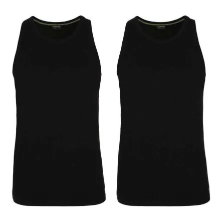 2 x Koszulka Męska na Ramiączkach Bambusowa Czarna Rozmiar M - Henderson