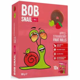 Przekąska Jabłko i Truskawka 100 g (10 Sztuk) - Bob Snail