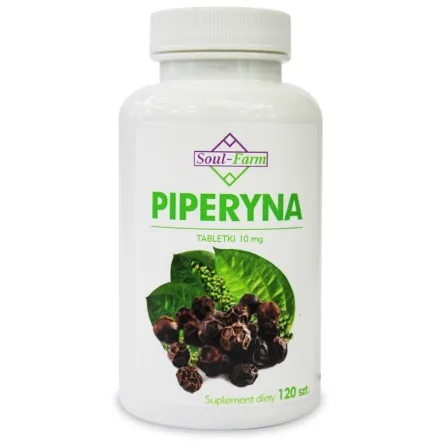 Piperyna 10 mg 120 Tabletek Soul Farm