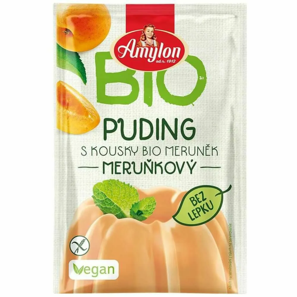 Budyń Morelowy Bezglutenowy Bio 40 g - Amylon