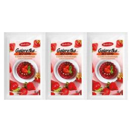 3 x Galaretka Truskawkowa Bez Dodatku Cukru Keto 13 g - Wodzisław