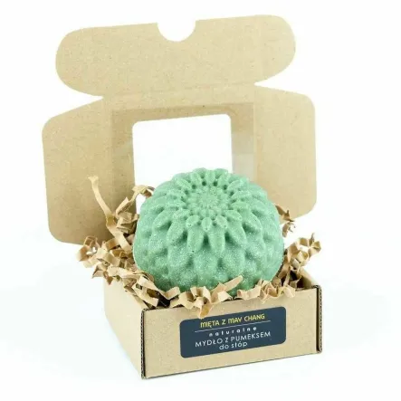 Mydło z Pumeksem do Stóp MIĘTA 120 g - Miodowa Mydlarnia