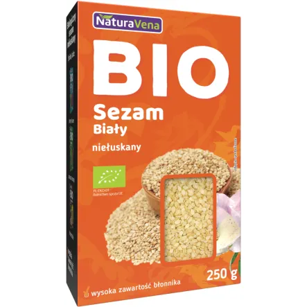 Sezam Niełuskany Bio Kartonik 250 g NaturAvena
