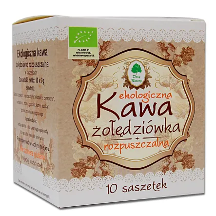 Kawa Żołędziówka Eko Rozpuszczalna 10x7g Dary Natury