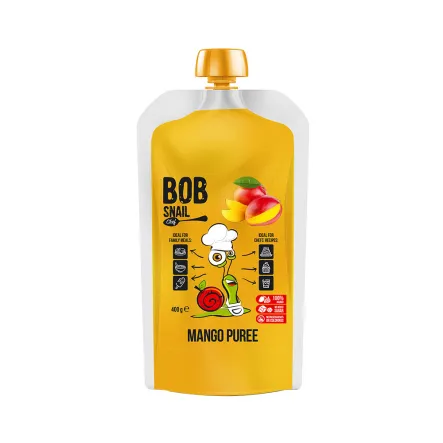 Puree z Mango 100% Owoców 400 ml - Bob Snail