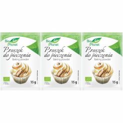 Zestaw 3 x Proszek do Pieczenia Bio 15 g - Bio Planet
