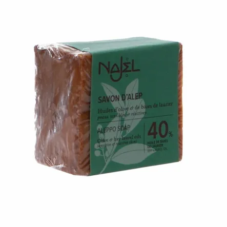 Mydło z Aleppo 40% Oleju Laurowego 60% Oliwy z Oliwek 185 g - Najel