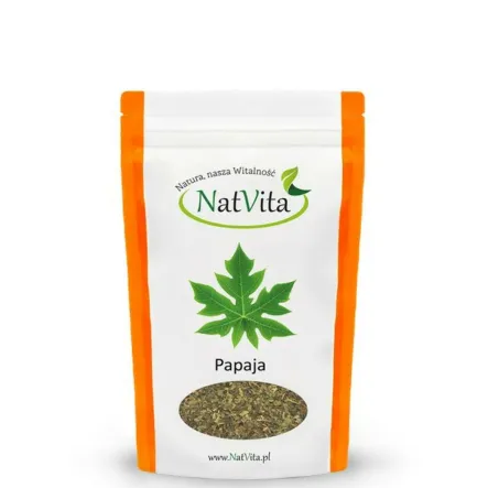 Papaja Liście Pocięte 100 g - Natvita 