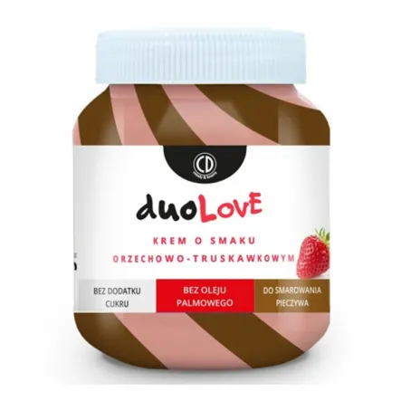 Krem Orzechowo Truskawkowy 350 g Dulove CD - Przecena Krótka Data Minimalnej Trwałości