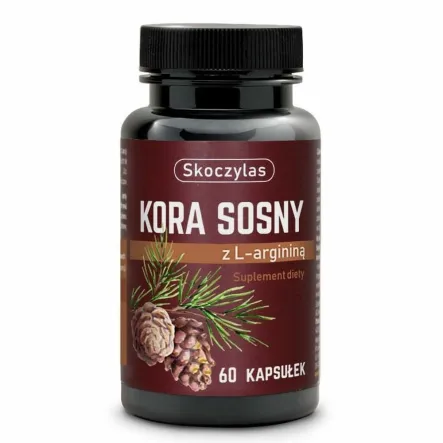 Kora Sosny z L-argininą Układ Krwionośny Krążenie 60 Kapsułek - Skoczylas