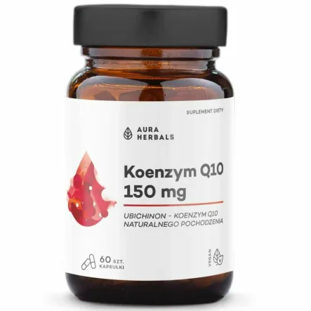 Koenzym Q10 - Ubichinon 60 Kapsułek - Aura Herbals
