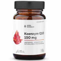 Koenzym Q10 - Ubichinon 60 Kapsułek - Aura Herbals