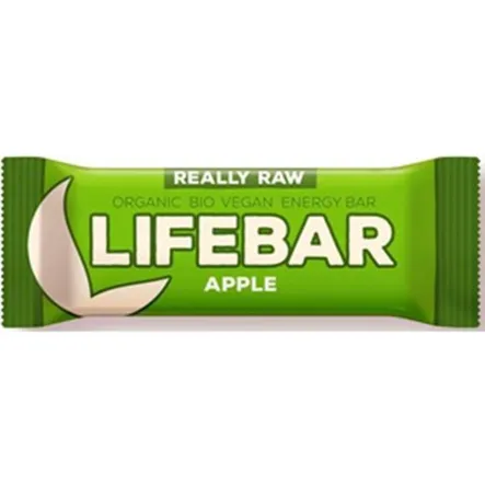 Baton Jabłkowy Raw Bezglutenowy Bio 47 g Lifefood