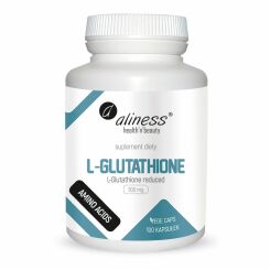 L-Glutathione Glutation Zredukowany Odporność 500 mg Forte 100 Kapsułek - Aliness