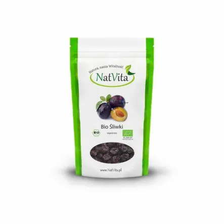 Bio Śliwki Suszone Bez Pestki 500 g Natvita