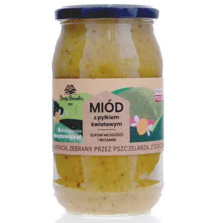 Miód z Pyłkiem Kwiatowym 1 kg - Miody Dworskie