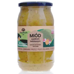 Miód z Pyłkiem Kwiatowym 1 kg - Miody Dworskie