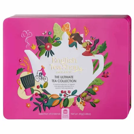 Zestaw Herbat i Herbatek Codziennych Bio w Puszce 69 g (36x 1,91 g) - English Tea Shop