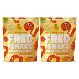 2 x Żelki Owocowe Fred The Snake JABŁKO and  MANGO BIO 30 g - Diet-Food Kids