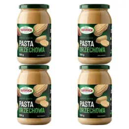 4 x Pasta Masło Orzechowe 900 g Targroch