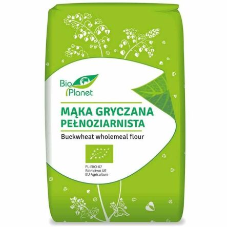 Mąka Gryczana Pełnoziarnista Bio 500 g - Bio Planet