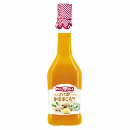 Syrop Imbirowy z Cytryną na Bazie Soku NFC 500 ml - Polska Róża
