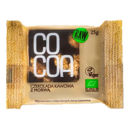Czekolada Kawowa Z Morwą Bio 25 G - Cocoa SuroVital