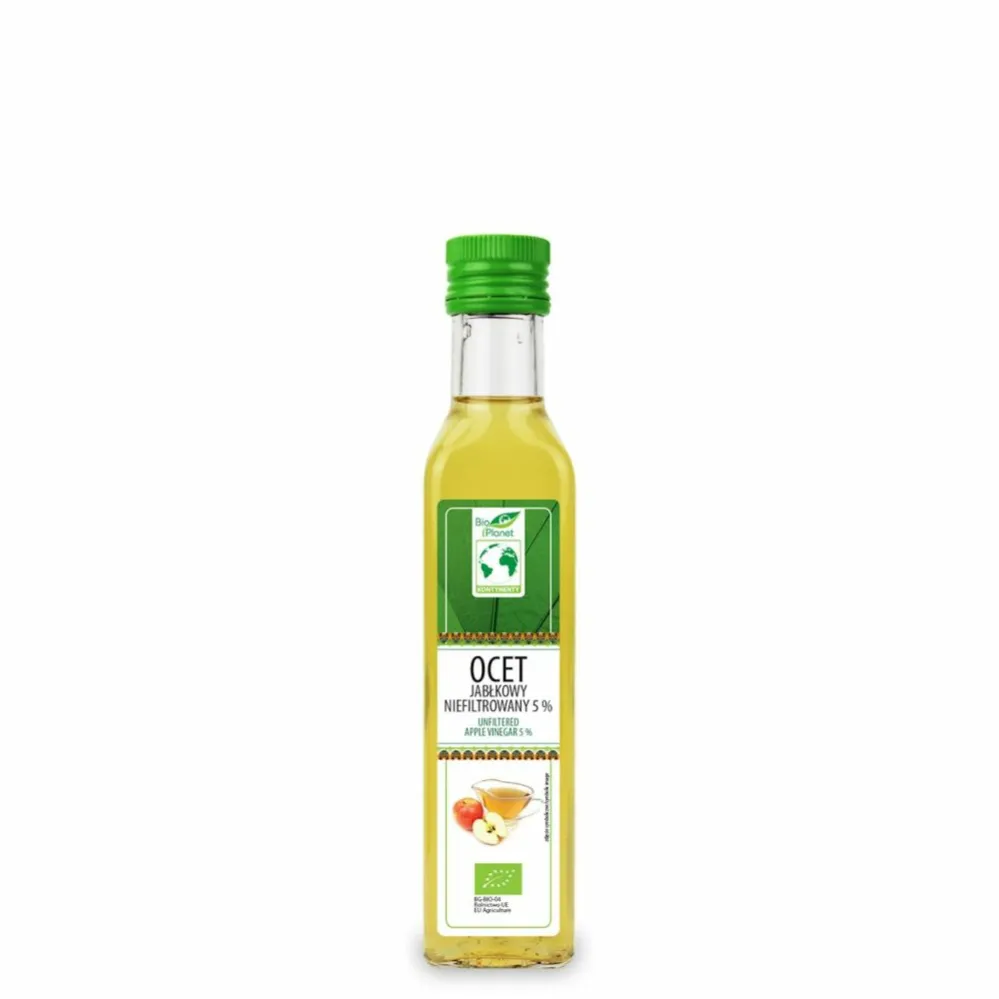 Ocet Jabłkowy Niefiltrowany Bio 5% 250 ml - Bio Planet