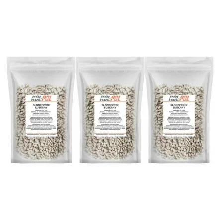 3 x Słonecznik Łuskany 1 kg - KOL-POL